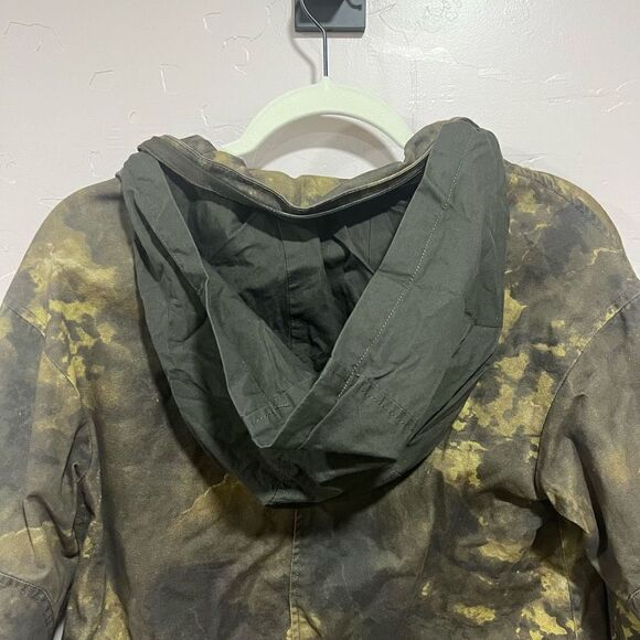 Urban Outfitters BDG Georgie Army Green Camo Surplus Hood Jacket Coat S - Picture 6 of 9
